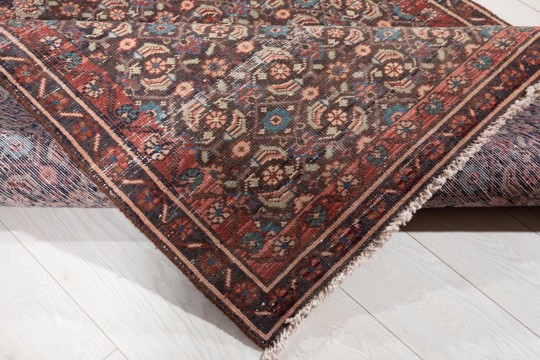 14x25 Long Runner Rug 14 Ft Long Showpiece Vintage Runner Rug, Distressed Hand-knotted ...