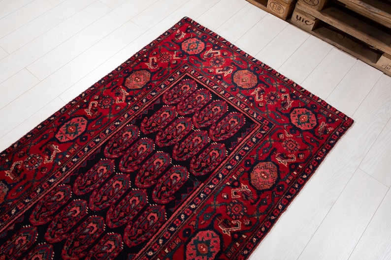 16 ft Long Rare Vintage Runner Rug, Antique Turkish Collectible Hallway Carpet, Handmade Runner Rug 16' 9" x 3' 7" #4192 image 5