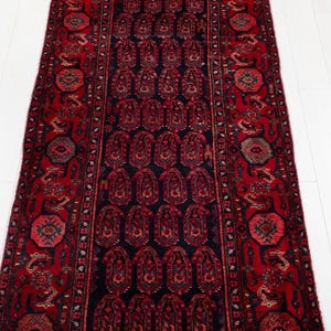 16 ft Long Rare Vintage Runner Rug, Antique Turkish Collectible Hallway Carpet, Handmade Runner Rug 16' 9" x 3' 7" #4192 image 8