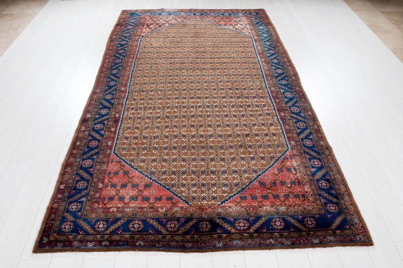 Flash Sale 5x10 Excellent Vintage Rug Brown 9' 11 X 5' 3 Handknotted