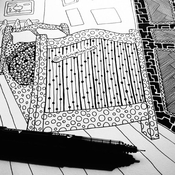The Bedroom Of Van Gogh Van Gogh S Bedroom Van Gogh Painting Van Gogh Print Classic Art Wall Art Decor Black And White Painting Print