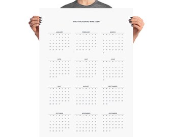 one page calendar etsy