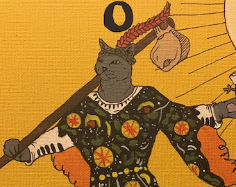 Entire set of 10 Tarot Kitties - PRINTS
