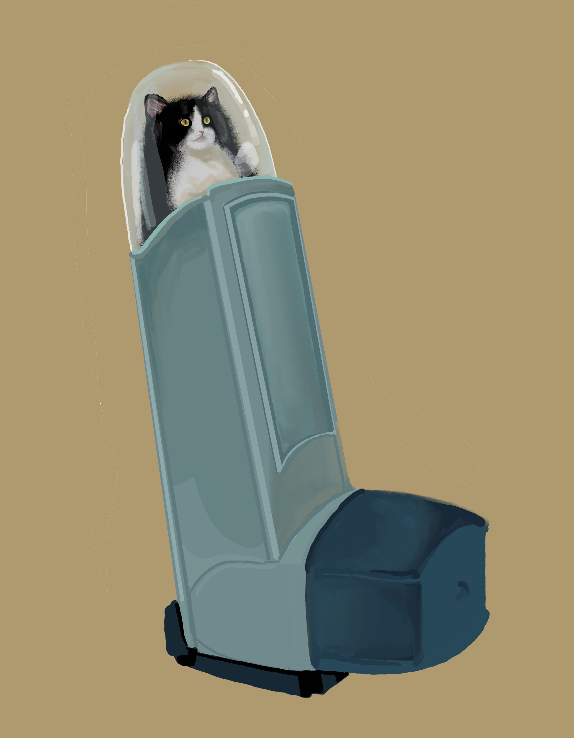 Hey, Friend. Looks Like You Could Use a Puff. - digital illustration PRINT