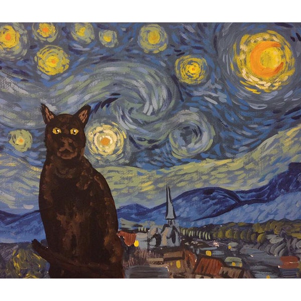 Van Gogh Katze - 23x30 DRUCK