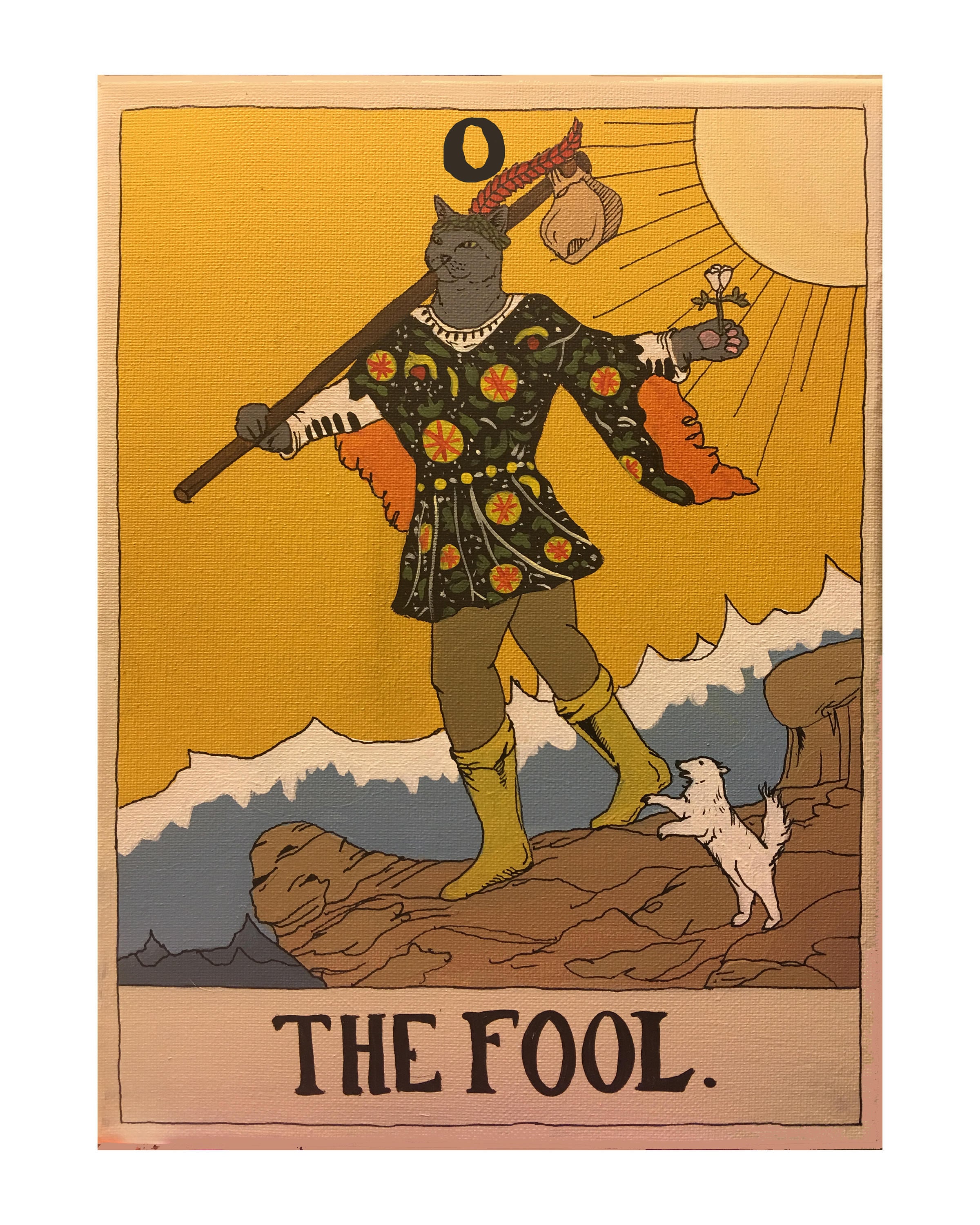 THE FOOL Kitty Tarot - PRINT - Etsy