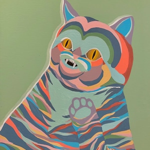 Hi, Kitty. Nice Kitty. - 9&quot;x12&quot; PRINT