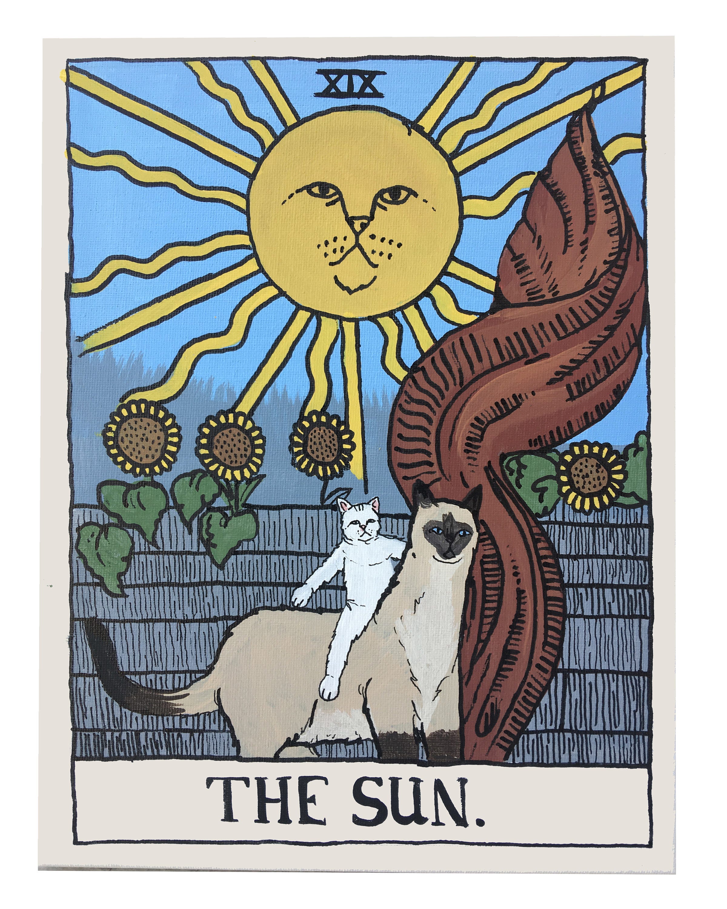 THE SUN Kitty Tarot - PRINT - Etsy