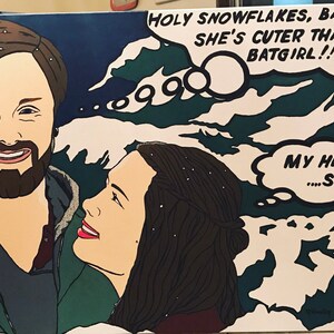 Wedding /Engagement Portrait Illustrative/Pop Art Style