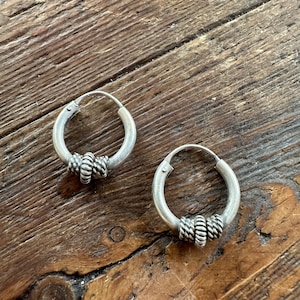 Sterling Silver Earrings Norway Norwegian Estate Vintage saga viking