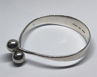 Broche Cœur Hans Hansen - Argent Sterling 925 Denmark - Design Vintage Karl Gustav - Occasion Portée