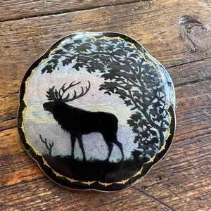 Gustav Gaudernack Sterling silver Enamel vintage Brooch Norway Norwegian