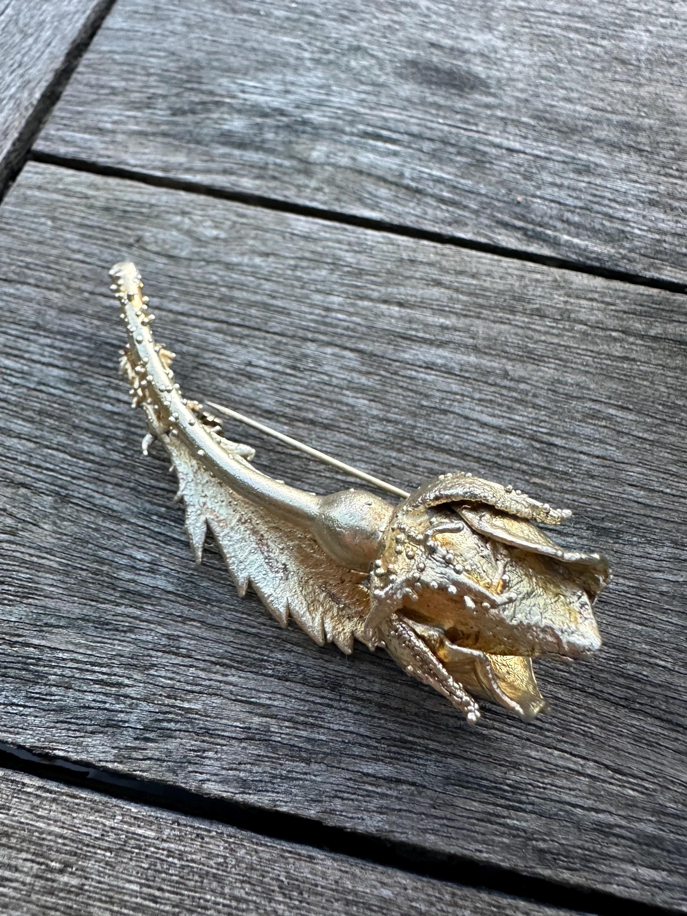 ヴィンテージデンマーク 925シルバー FLORA DANICA ブローチ Vintage Eggert Denmark Sterling Silver Flora Danica Parsley Brooch