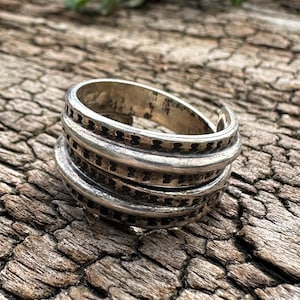 David Andersen Saga viking Sterling silver ring Norway Norwegian vintage estate