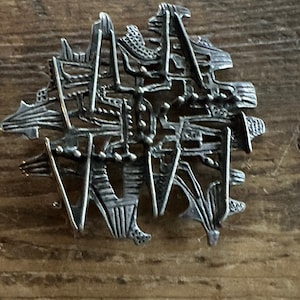 Else and Paul Sterling silver pendant Brooch Norway Norwegian