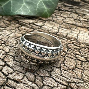 David Andersen Saga viking Sterling silver ring Norway Norwegian vintage estate