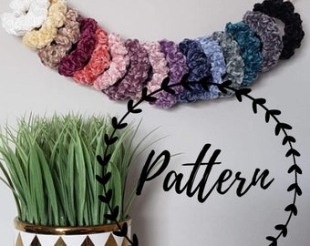 PATTERN Velvet Crochet Scrunchie Pattern- DIGITAL DOWNLOAD