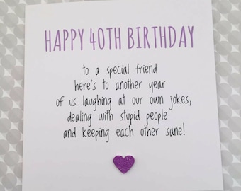 best friends 40th birthday