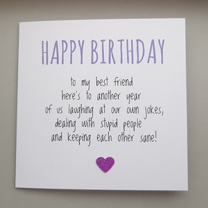 greeting card ideas for birthday of best friend