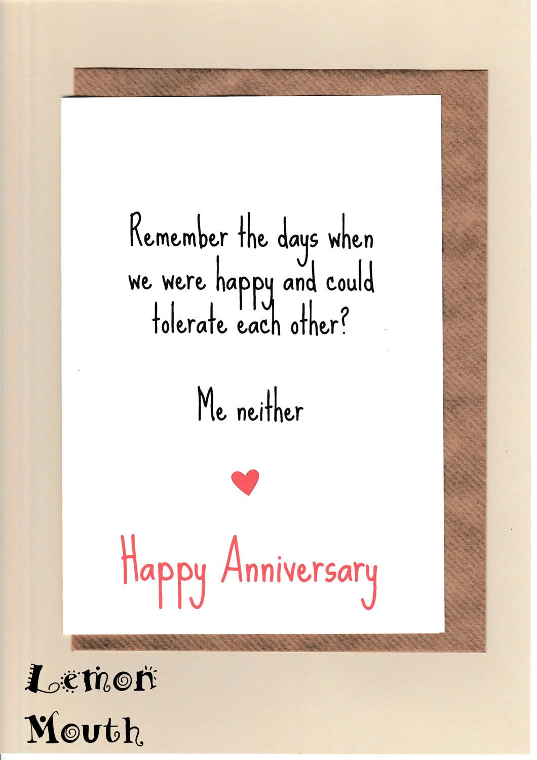 Funny ANNIVERSARY card / Husband / Wife / Partner /Humour / Etsy