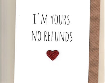 Funny ANNIVERSARY card / Husband / Wife / Partner /Humour / Banter / Fun /Rude / Cheeky / Greetingcards - No Refunds