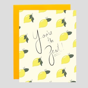 You&#39;re the Best Pun Card - Lemon Thank You Card, Classy Appreciation Card, Thank You Card, Lemon Pun Card, Lemon Card, Friend Appreciation