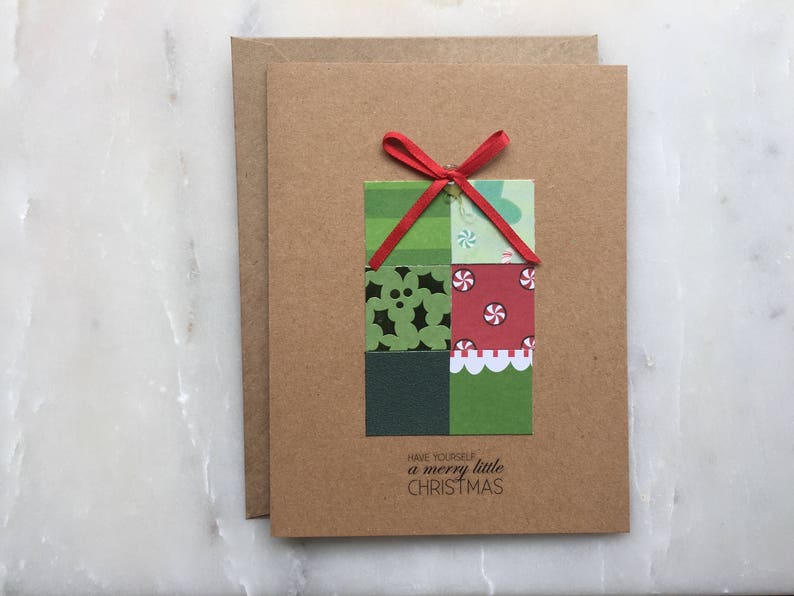 Christmas Gift Card Set Christmas Gift, Handmade Christmas Card Set, Have Yourself a Merry Little Christmas image 2