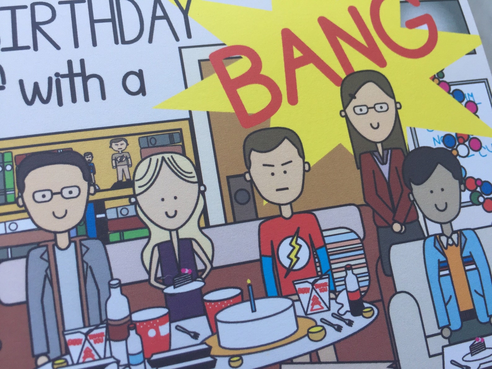 Big Bang Theory Birthday Card Big Bang TV Show Card Sheldon - Etsy Ireland