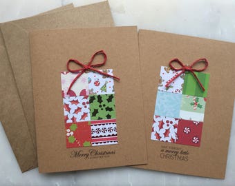 Christmas Gift Card Set - Merry Christmas Card, Have Yourself a Merry Little Christmas, Christmas Gift, Handmade Christmas Card Set