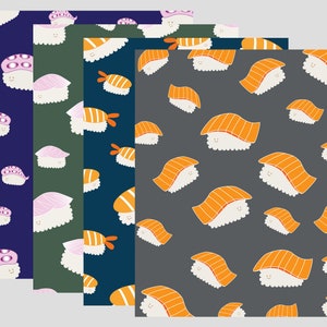 Sushi NoteCard Set- Sushi Card Set, Thank You Cards, Food Cards, Just Because Cards