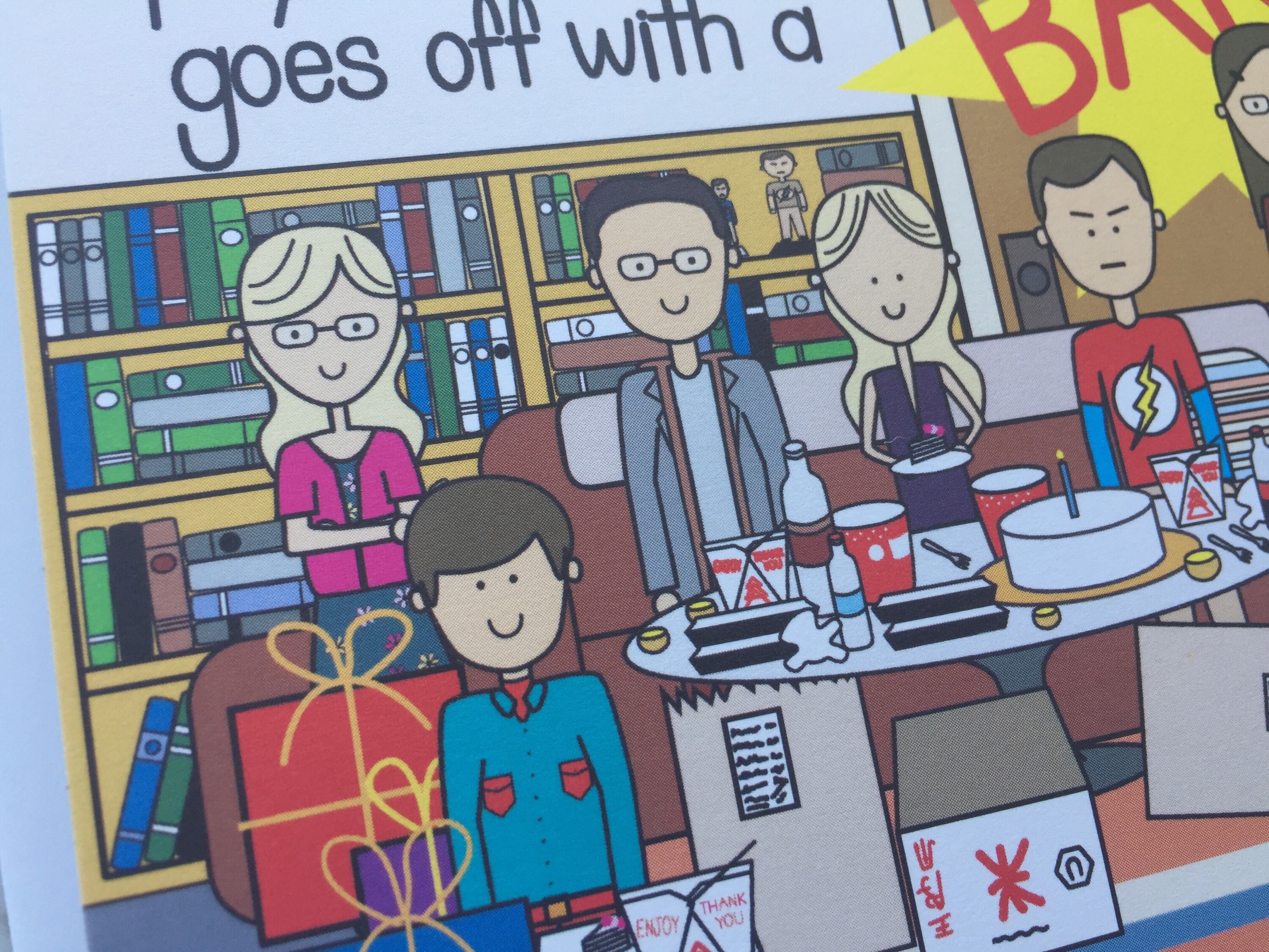 Big Bang Theory Birthday Card Big Bang TV Show Card Sheldon Etsy Ireland