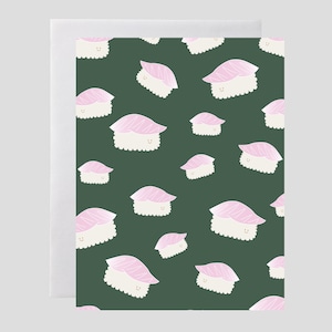 Toro/Tuna Sushi Notecard - Sushi Card, Toro Card, Tuna Card, Sashimi Card, Nigiri Card, Food Card