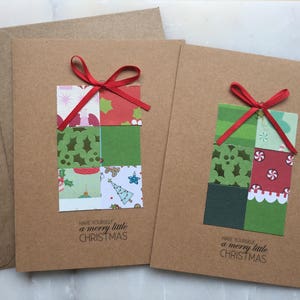 Christmas Gift Card Set Christmas Gift, Handmade Christmas Card Set, Have Yourself a Merry Little Christmas image 1