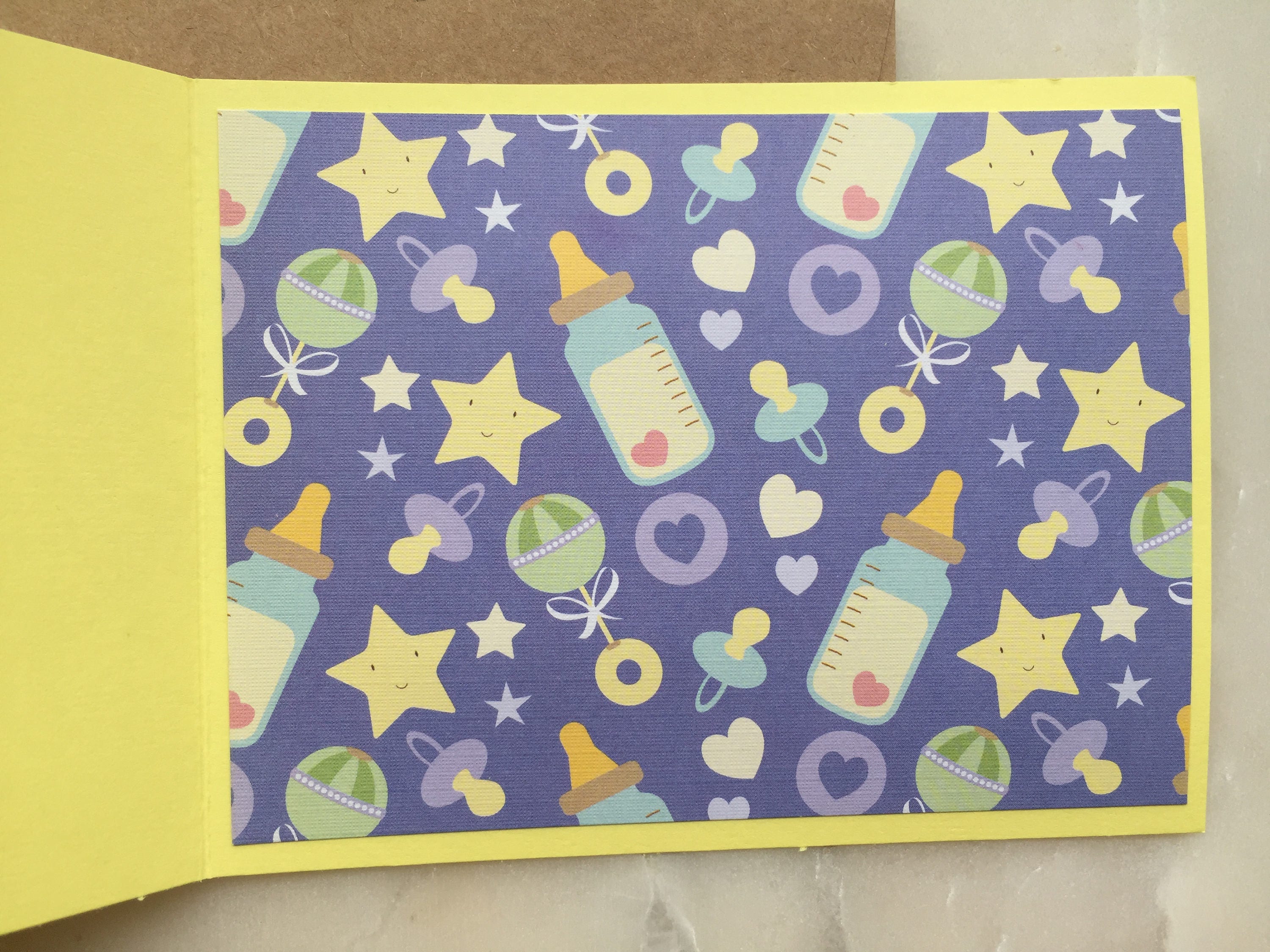 Baby Card Handmade Baby Card Baby Shower Card Cute Baby Etsy