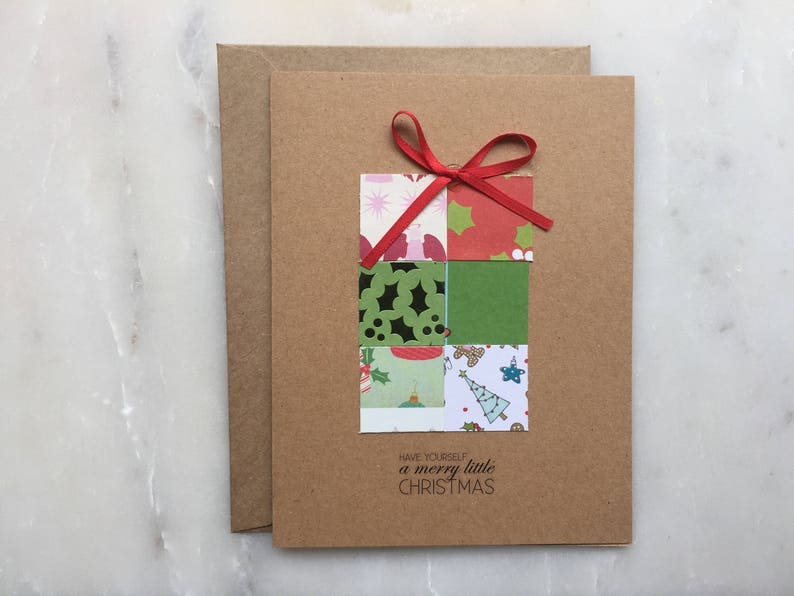 Christmas Gift Card Set Christmas Gift, Handmade Christmas Card Set, Have Yourself a Merry Little Christmas image 3