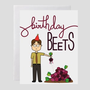 The Office Birthday Card - Dwight Schrute Birthday Card, The Office TV Show Card, Dunder Mifflin Card, Dwight Card, Funny Birthday Card