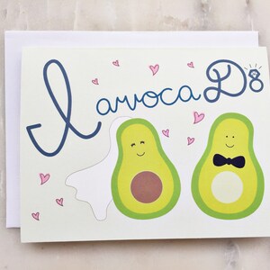Avocado Wedding Card Avocado Card, I Avocado, Wedding Card, Love Card