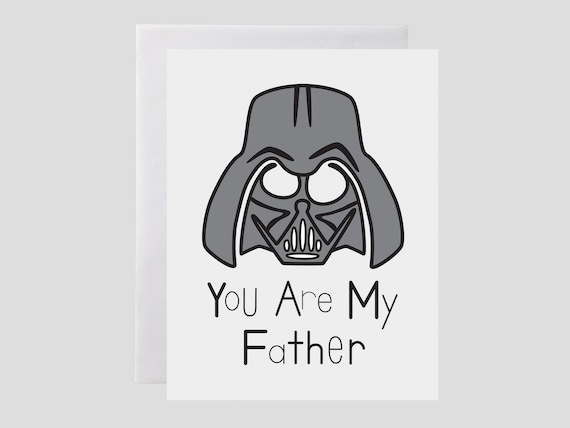 Star Wars Card - Father's Day Card, Darth Vader Card, I Am Your