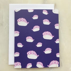 Tako/Octopus Sushi Notecard Sushi Card, Sashimi Card, Food Card, Octopus Card image 2