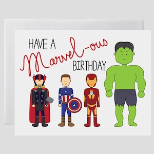Avengers Geburtstagskarte, Marvel Geburtstagskarte, Superheld Geburtstagskarte, lustige Geburtstagskarte, Iron Man Hulk Thor Captain America, Filmkarte