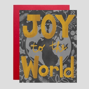 CARTES DE NOL, carte de Noël Joie de découvrir le monde, carte de joyeux Noël, carte de chant de Noël, carte de paix de Noël, carte de chanson de Noël