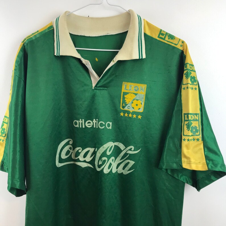 Vintage Leon Atletica Coca Cola Rugby Polo Jersey Xl Etsy