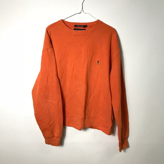orange tommy hilfiger jumper