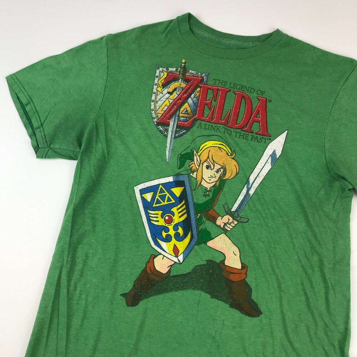 Video Game Tee The Legend Of ZELDA Green TShirt Size Med Etsy