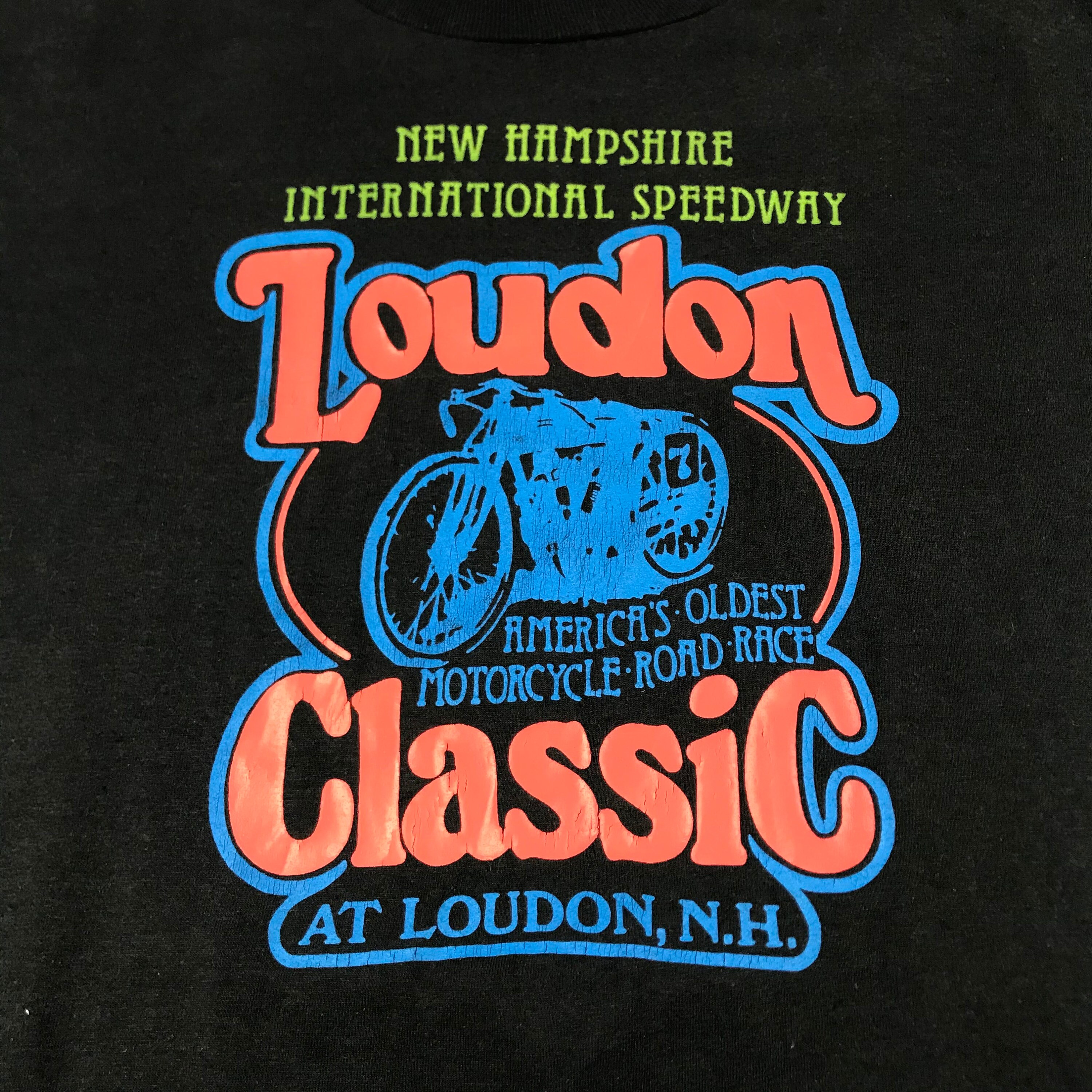 Vintage 90s Biker Loudon Classic Motorcyle Race TShirt Etsy
