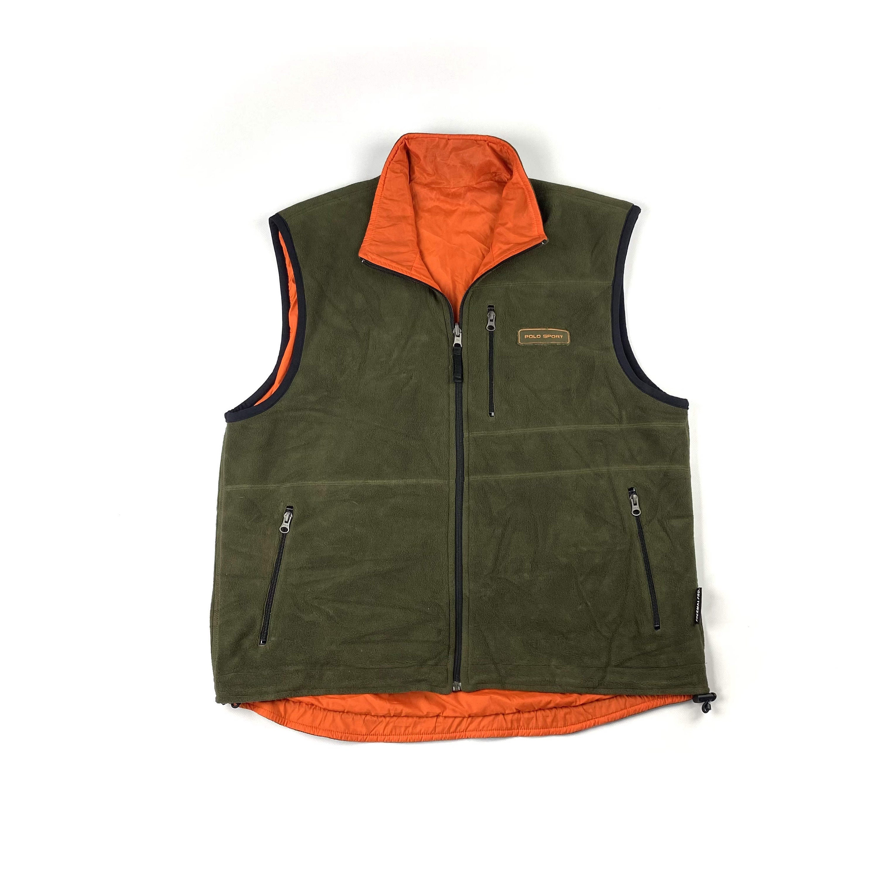Vintage Ralph Lauren POLO Sport Reversible Vest Jacket Size | Etsy