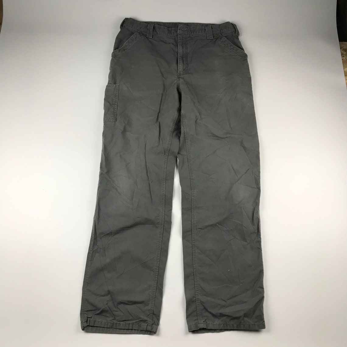 Vintage Carhartt Faded Grey Carpenter Pants Size 38x36 | Etsy