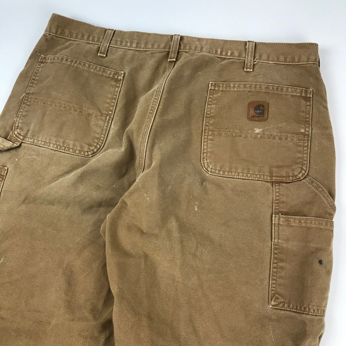 Vintage Carhartt Patch Logo Brown Faded Carpenter Pants | Etsy