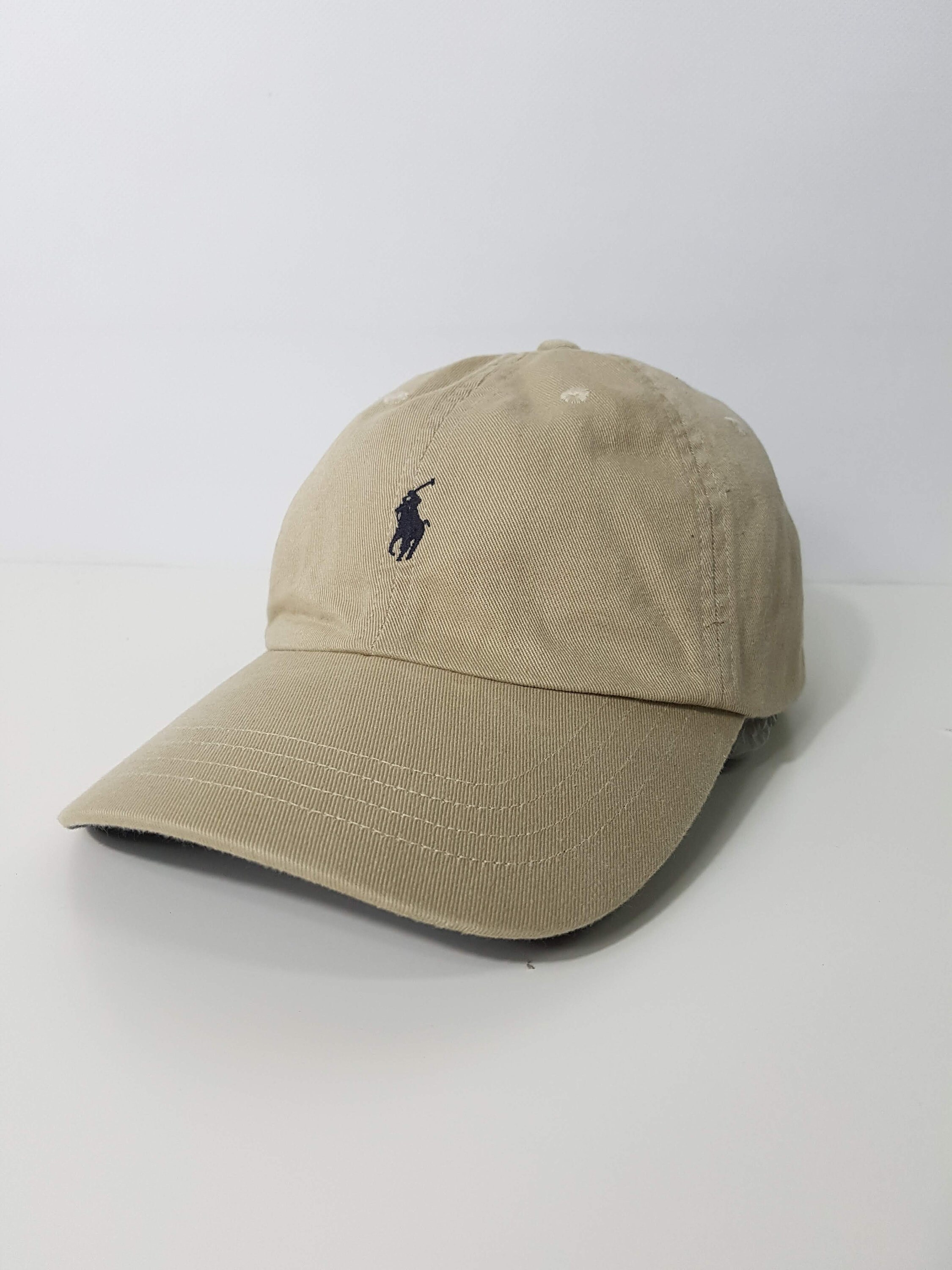 ralph lauren leather strapback hat