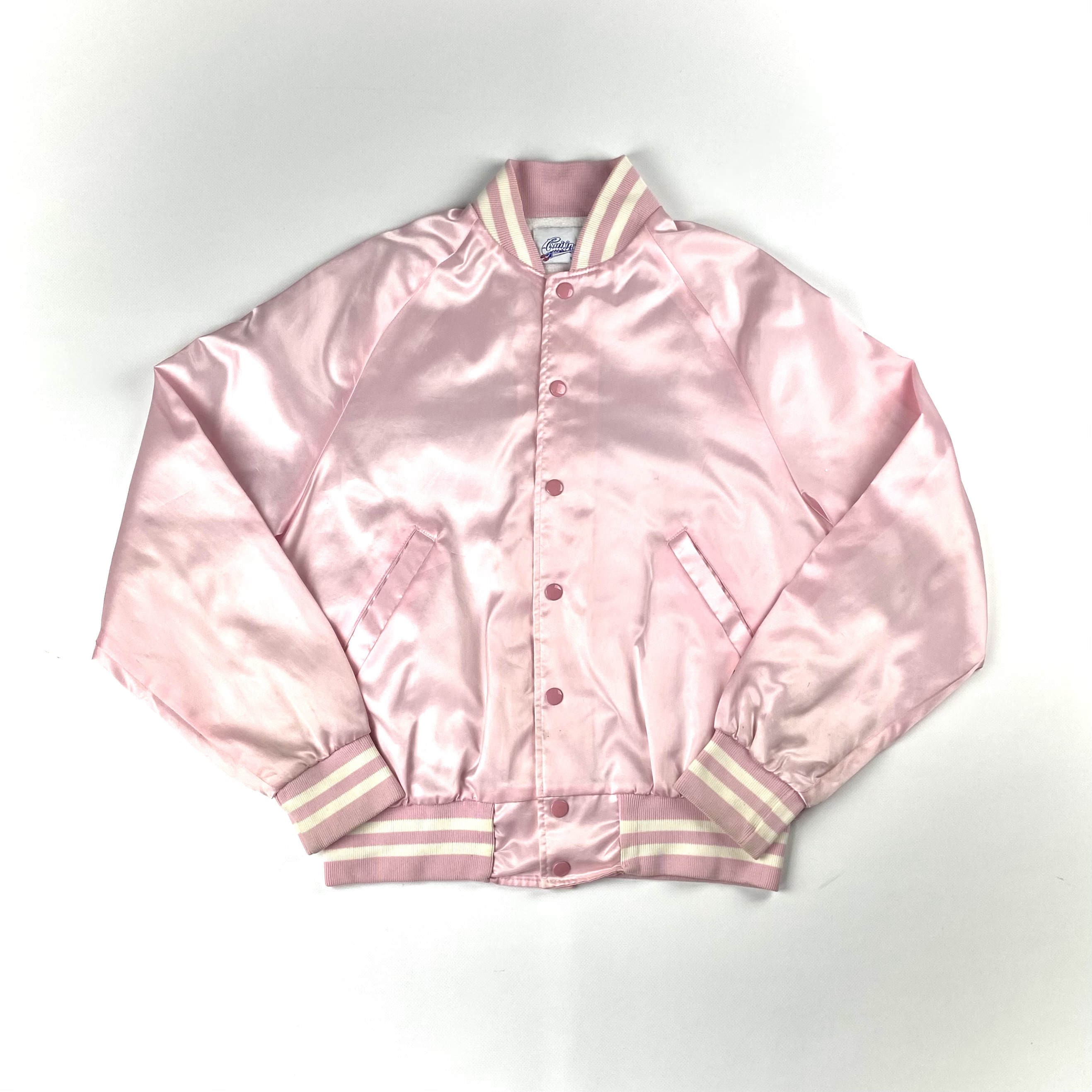 Vintage 90s Cruisin Pink Ladies Satin Varsity Jacket Sz Sm | Etsy